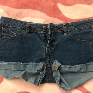 Denim shorts
